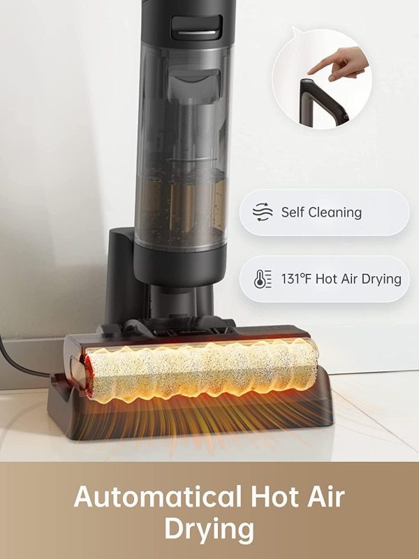 dreame H12 PRO Wet Dry Vacuum Cleaner, Cordless Vacuum Mop All in One, Smart Floor Cleaner for Hard Floor, One-Step Edge to Edge Cleaning with Hot Air Drying - Image 2