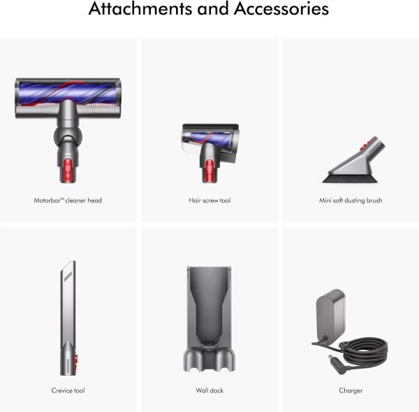 Dyson V8 Plus Cordless Vacuum, Silver/Nickel - Image 2