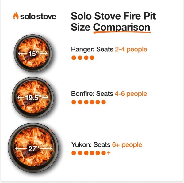 Solo Stove Bonfire 2.0 with Stand, 19.5 Inch Smokeless Fire Pit with Removable Ash Pan - Portable Outdoor Fire Pit - Stainless Steel Wood Burning Fireplace, Ideal for 4-6 People, 21.75 lbs - Image 7