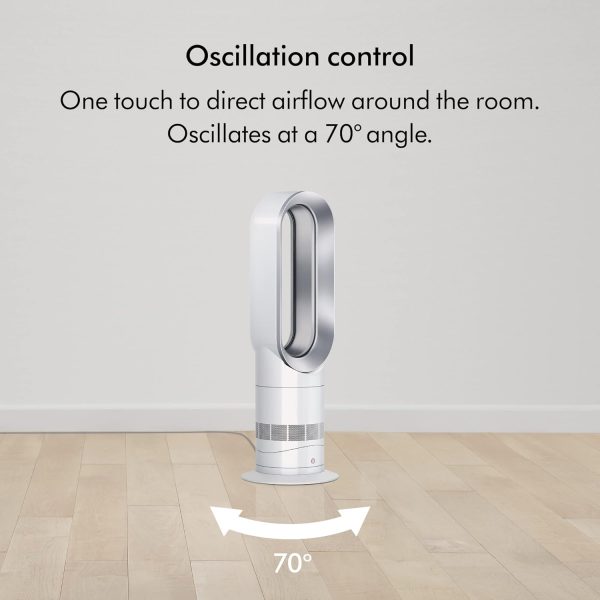 Dyson Hot+Cool™ AM09 Jet Focus heater and fan, White/Silver - Image 5