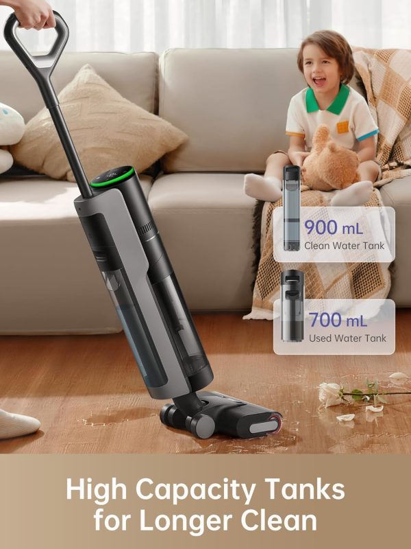 dreame H12 PRO Wet Dry Vacuum Cleaner, Cordless Vacuum Mop All in One, Smart Floor Cleaner for Hard Floor, One-Step Edge to Edge Cleaning with Hot Air Drying - Image 5