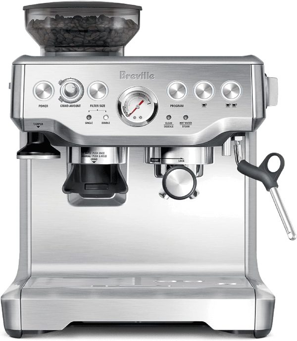 Breville BES870XL Espresso Machine, One Size, Brushed Stainless Steel