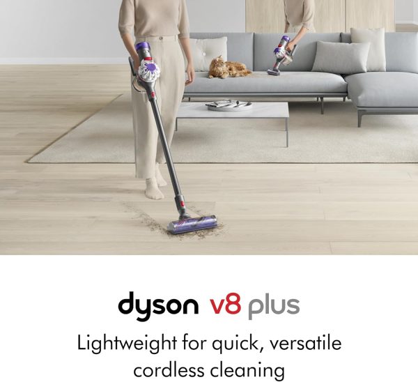 Dyson V8 Plus Cordless Vacuum, Silver/Nickel - Image 8