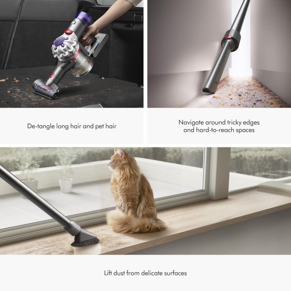 Dyson V8 Plus Cordless Vacuum, Silver/Nickel - Image 4