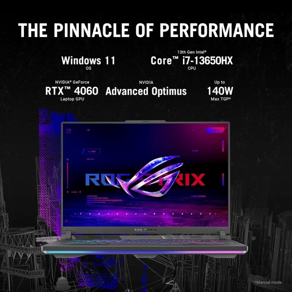 ASUS ROG Strix G16 (2024) Gaming Laptop, 16” 16:10 FHD 165Hz Display, NVIDIA® GeForce RTX™ 4060, Intel Core i7-13650HX, 16GB DDR5, 1TB PCIe Gen4 SSD, Wi-Fi 6E, Windows 11, G614JV-AS74 - Image 9