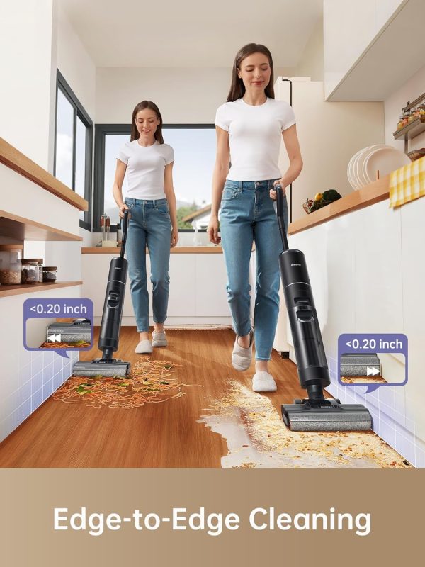 dreame H12 PRO Wet Dry Vacuum Cleaner, Cordless Vacuum Mop All in One, Smart Floor Cleaner for Hard Floor, One-Step Edge to Edge Cleaning with Hot Air Drying - Image 6